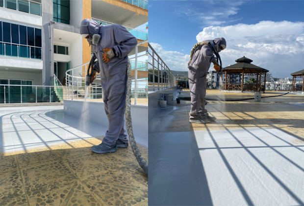 SAF POLİÜREA ESASLI PÜSKÜRTME SU YALITIMI Oxypol Yapı Kimyasalları